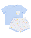 Cypress Row Poolside Paws Beckham Short Set