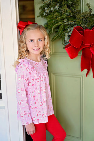 James & Lottie Pima Letters to Santa Harper Legging Set