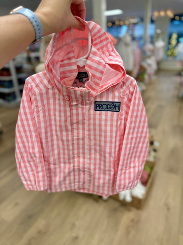 Prodoh Rain Jacket- Flamingo Gingham