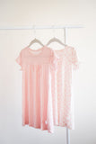 The Uptown Baby Pink Gingham Gown Dress