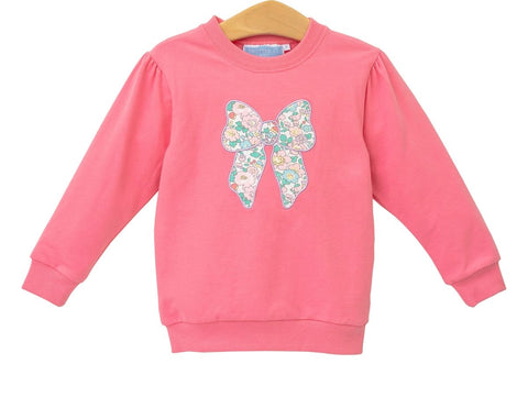 Trotter Street Pink Bow Pullover