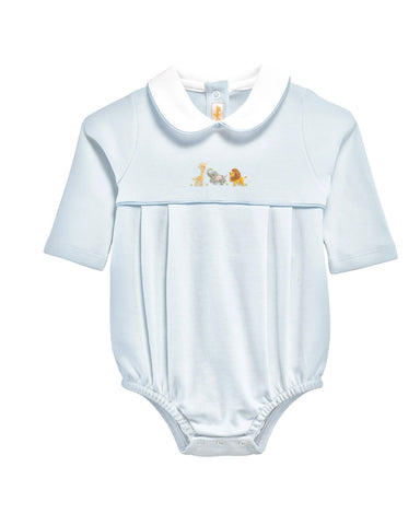 Baby Club Chic Blue Safari Embroidered Bubble