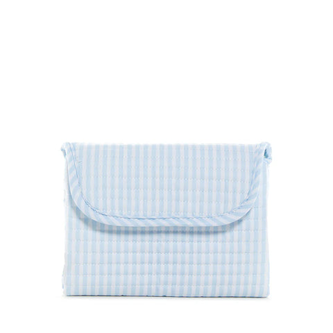 TRVL Blue Pimlico Stripe Quilted Changing Mat