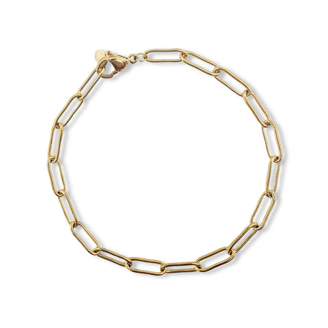 Ethic Goods Paperclip Classic Gold Bracelet