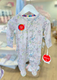 Magnetic Me Emily Lavender Floral Footie