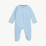 Magnetic Me Love Lines Blue Pointelle Footie