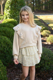 Pleat Collection Beige Livvy Sweatshirt