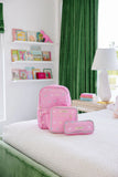 The Beaufort Bonnet Company Pencil Pouch Recess Ribbons Palm Beach Pink