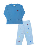 Zuccini Kids Embroidered Cars Pant Set