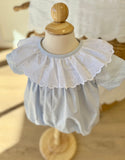 Anvy Kids Blue Lace Collar Boys Bubble