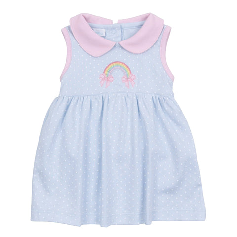 Magnolia Baby Rainbow Wishes Collared Dress