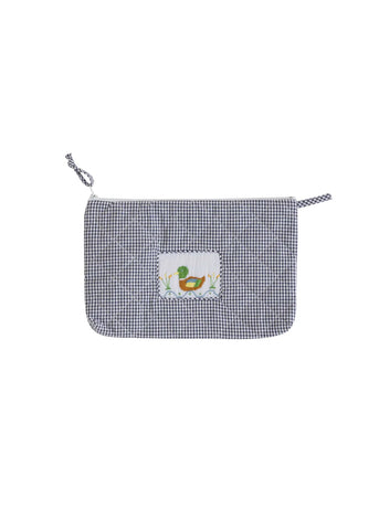 Little English Mallard Quilted Cosmetic Pouch