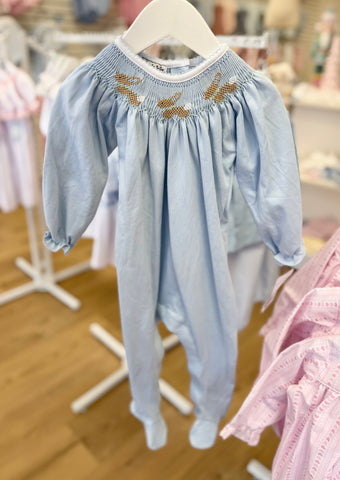 Magnolia Baby Springtime Bunny Classics Bishop Footie