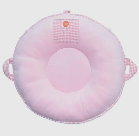 Goose Waddle Sadie Pink Gingham Pello Floor Cushion