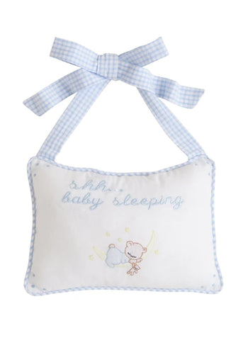 Little English Boys Baby Door Pillow