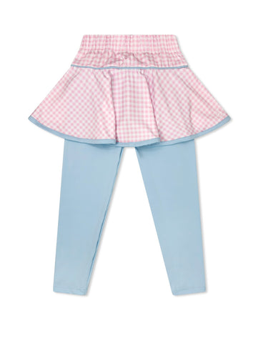 Set Athletics Mallory Legging-Cotton Candy Pink & Blue Check