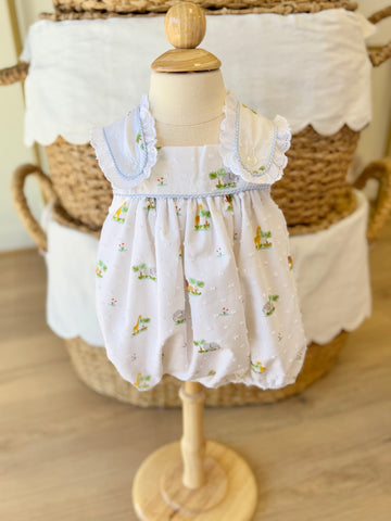 Anvy Kids Jungle Girls Bubble with Eyelet Lace