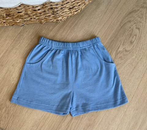 Luigi Kids Chambray Pocket Shorts