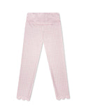 Set Athletic Sadie Scallop Legging- Cotton Candy Pink Check
