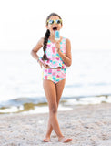 Ruffle Butts Ice Cream Social Peuplum Two Piece Tankini