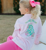 J. Bailey Pink Christmas Tree Santa Tee