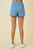 Asymmetrical Wrap Denim Skort