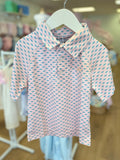 SouthBound Peach Fish Polo