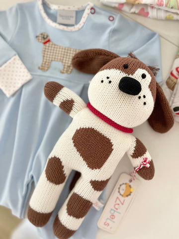 Zubels Spotted Dog Crochet Doll
