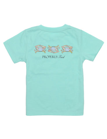 Properly Tied Seafoam Triple Crab Tee