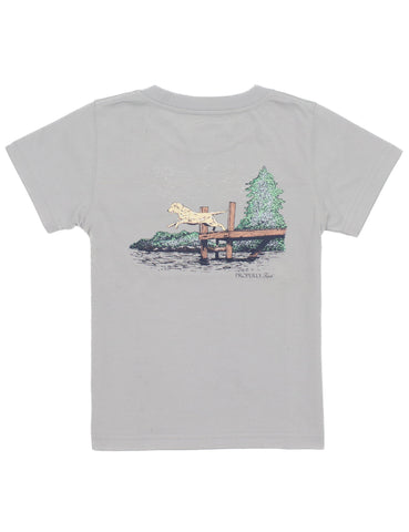 Properly Tied Ice Grey Dock Diving Tee
