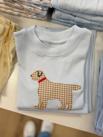 Squiggles by Charlie Pale Blue Lab Tee