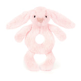 Jellycat Pink Bashful Bunny Ring Rattle