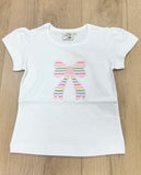 Luigi Kids Candy Stripe Bow Short Set