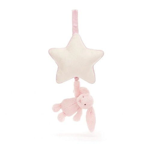 Jellycat Pink Bashful Bunny Musical Pull