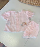 Baby Sen Pink Noah's Ark Bloomer Set