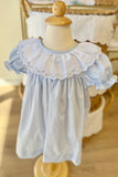 Anvy Kids Blue Lace Collar Dress