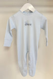Squiggles by Charlie Pale Blue Train Footie