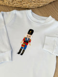 Squiggles by Charlie Pale Blue Nutcracker Long Sleeve Tee
