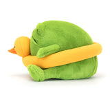 Jellycat Amuseables Ricky Rain Frog with Rubber Duck