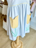 Squiggles by Charlie Pale Tulip Pocket Dress