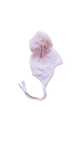 Mi Lucero Pink Pom Tie Hat