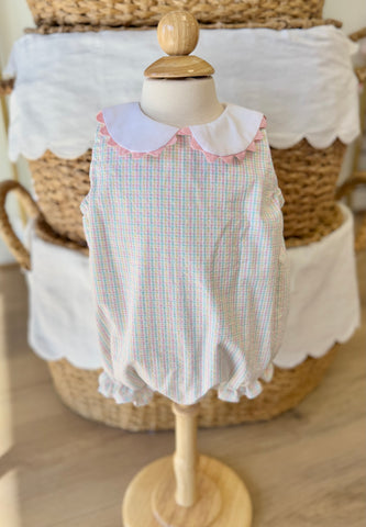 Anvy Kids Pink Pastel Plaid Bubble