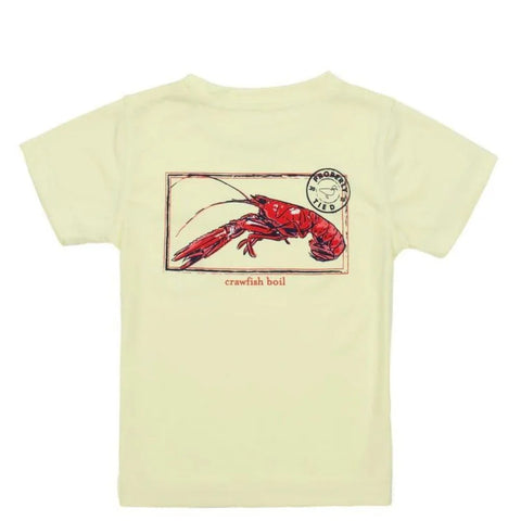 Properly Tied Light Yellow Crawfish Performance Tee