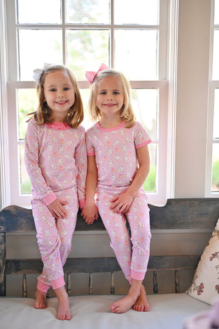 James & Lottie Pima Ghost Girls Short Sleeve Pajamas