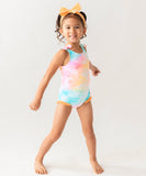 Ruffle Butts Tie Dye One Piece Swimsuit