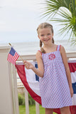 Little English Patriotic Plaid Evie Dress