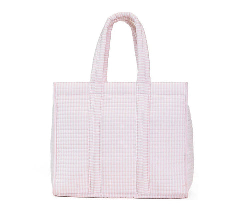 TRVL Design Quilted Go Go Tote- Pink Pimlico Stripe