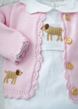 Little English Girls Lab Crochet Cardigan