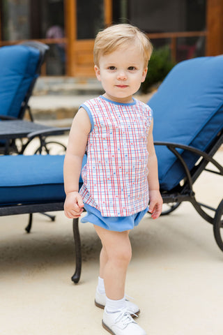 James & Lottie Knit Patriotic Rory Diaper Set *Pre Sale*