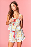 Lemon & Lobster Ruffle Lounge Set